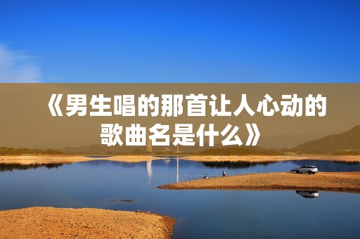 《男生唱的那首让人心动的歌曲名是什么》