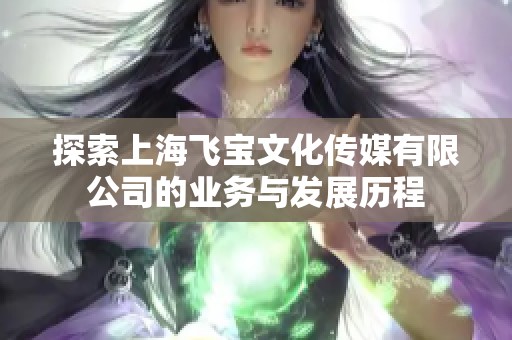 探索上海飞宝文化传媒有限公司的业务与发展历程