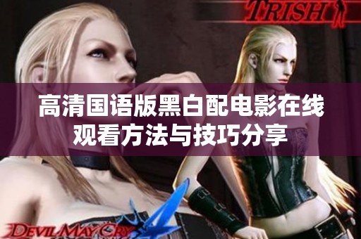 高清国语版黑白配电影在线观看方法与技巧分享
