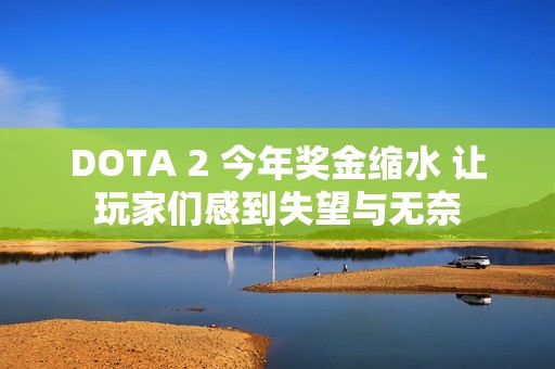 DOTA 2 今年奖金缩水 让玩家们感到失望与无奈