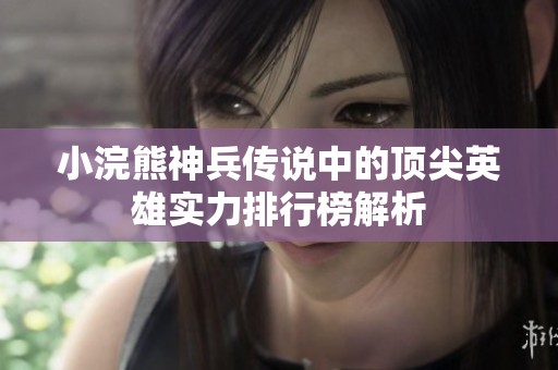 小浣熊神兵传说中的顶尖英雄实力排行榜解析