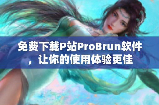 免费下载P站ProBrun软件，让你的使用体验更佳