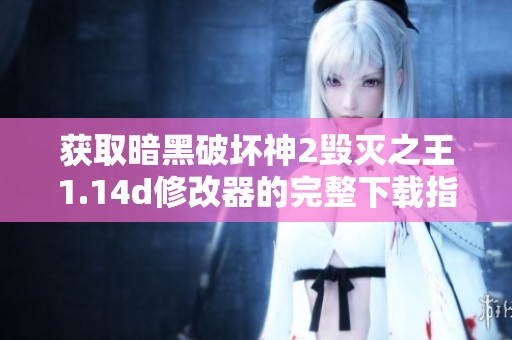 获取暗黑破坏神2毁灭之王1.14d修改器的完整下载指南
