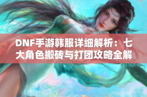 DNF手游韩服详细解析：七大角色搬砖与打团攻略全解析