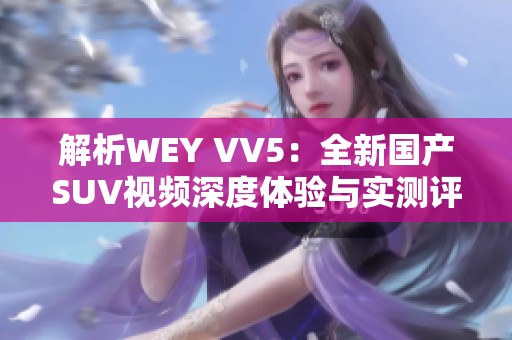 解析WEY VV5：全新国产SUV视频深度体验与实测评测
