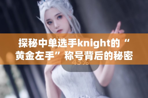 探秘中单选手knight的“黄金左手”称号背后的秘密与传奇