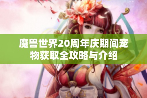 魔兽世界20周年庆期间宠物获取全攻略与介绍