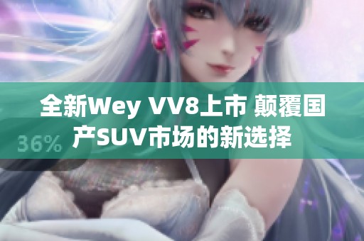 全新Wey VV8上市 颠覆国产SUV市场的新选择