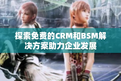 探索免费的CRM和BSM解决方案助力企业发展