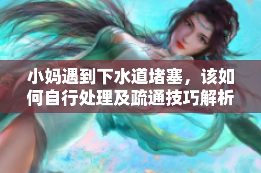 小妈遇到下水道堵塞，该如何自行处理及疏通技巧解析