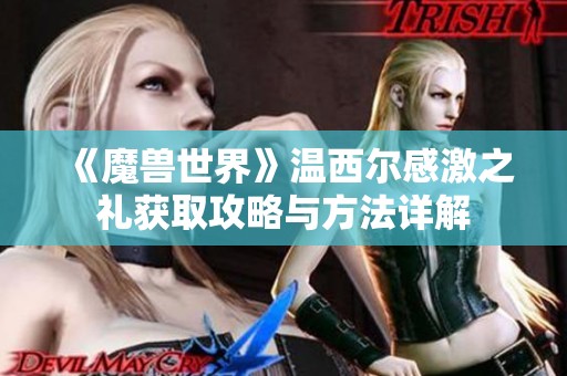 《魔兽世界》温西尔感激之礼获取攻略与方法详解