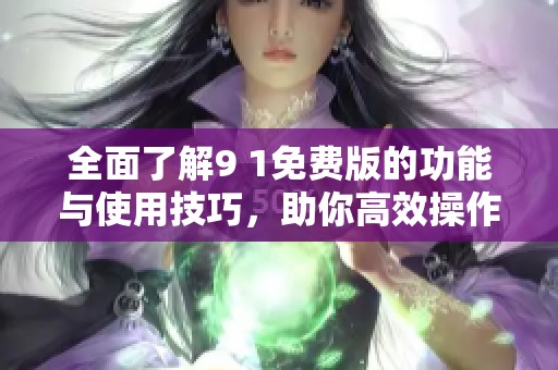 全面了解9 1免费版的功能与使用技巧，助你高效操作