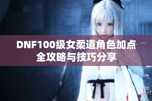 DNF100级女柔道角色加点全攻略与技巧分享