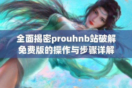 全面揭密prouhnb站破解免费版的操作与步骤详解