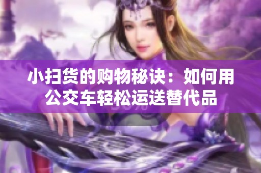 小扫货的购物秘诀：如何用公交车轻松运送替代品