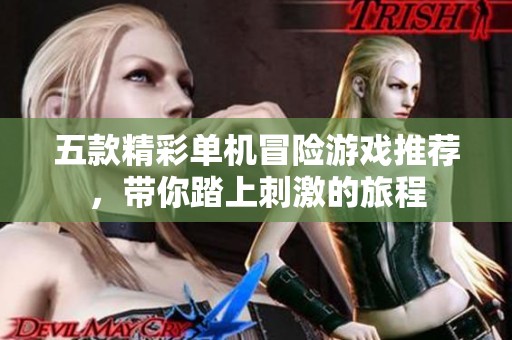 五款精彩单机冒险游戏推荐，带你踏上刺激的旅程