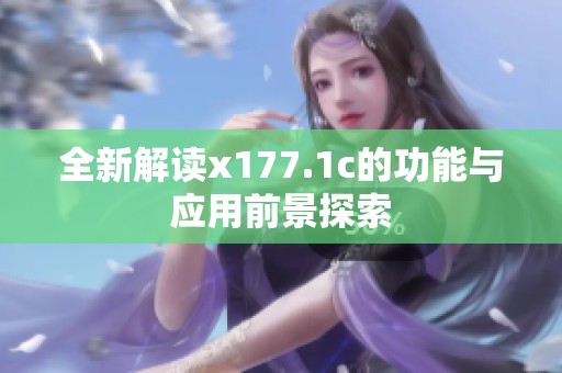 全新解读x177.1c的功能与应用前景探索