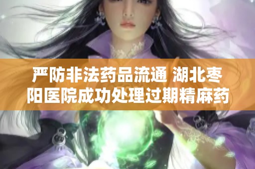 严防非法药品流通 湖北枣阳医院成功处理过期精麻药品