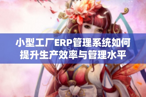 小型工厂ERP管理系统如何提升生产效率与管理水平