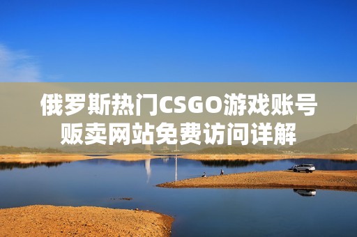 俄罗斯热门CSGO游戏账号贩卖网站免费访问详解