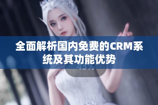 全面解析国内免费的CRM系统及其功能优势