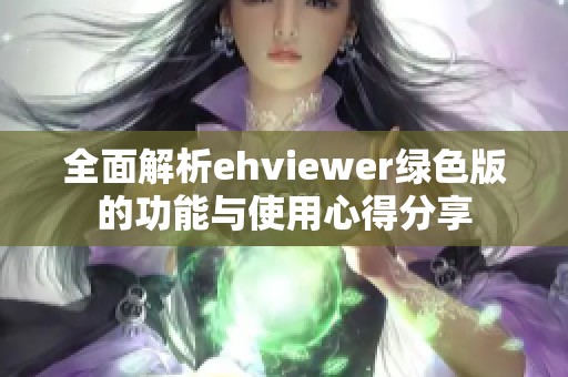 全面解析ehviewer绿色版的功能与使用心得分享