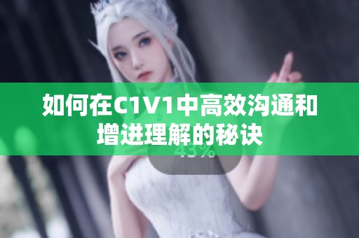 如何在C1V1中高效沟通和增进理解的秘诀