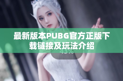 最新版本PUBG官方正版下载链接及玩法介绍