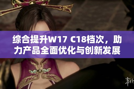 综合提升W17 C18档次，助力产品全面优化与创新发展