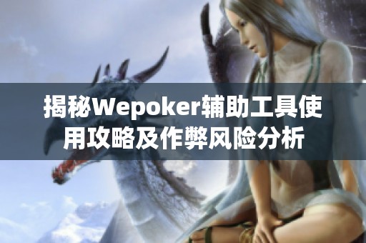 揭秘Wepoker辅助工具使用攻略及作弊风险分析