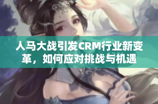 人马大战引发CRM行业新变革，如何应对挑战与机遇